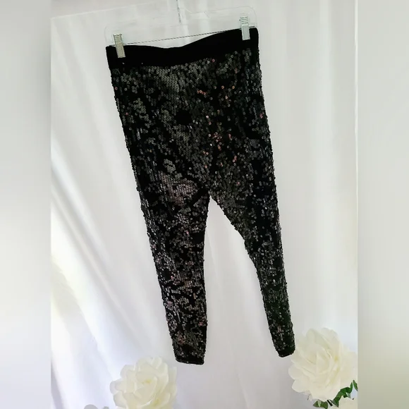 Express High Rise Sequin Leggings - Picture 5 of 6